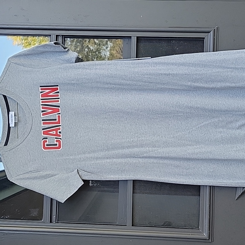 Calvin Klein Gray T shirt dress sz small